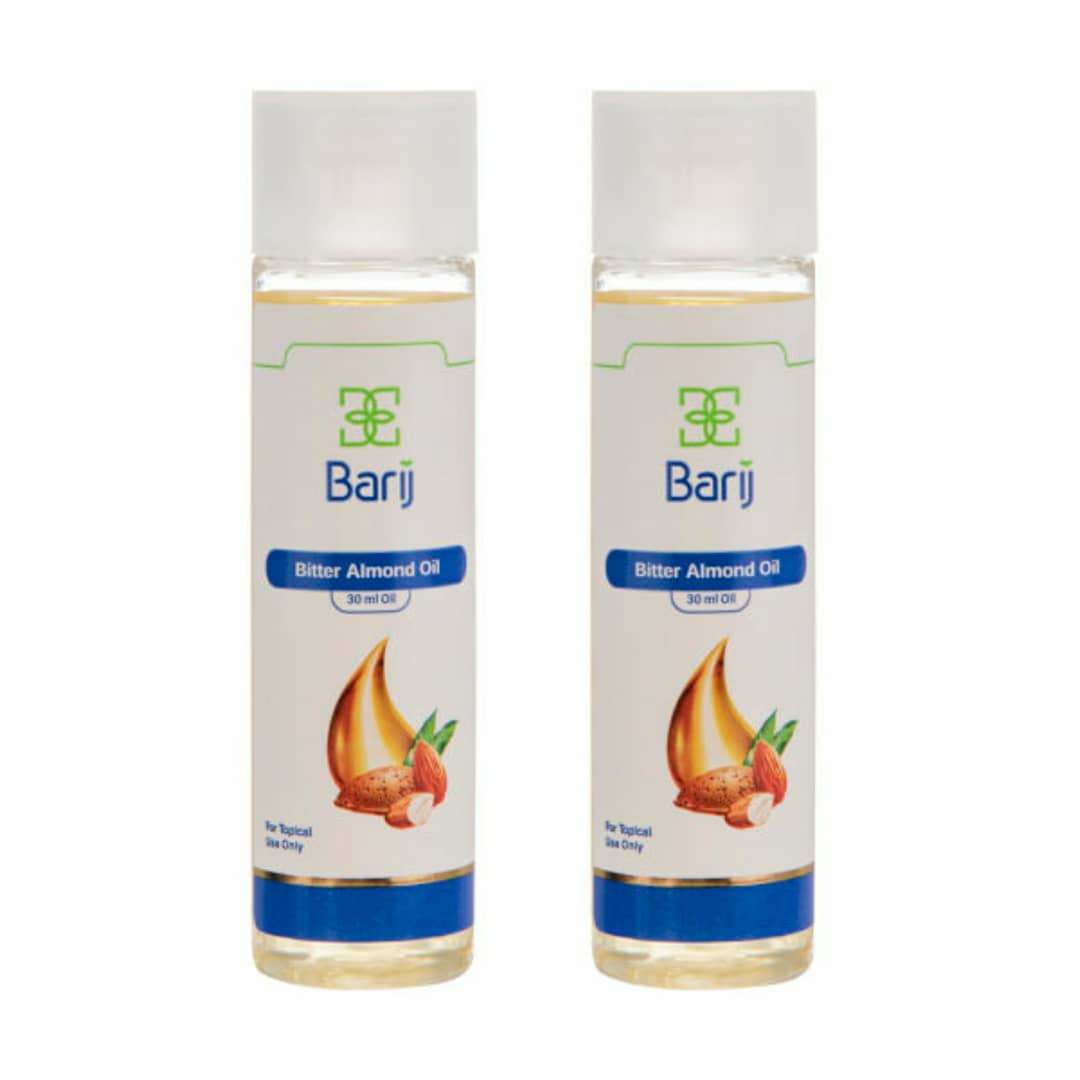 روغن بدن و مو باریج اسانس مدل بادام تلخ حجم 30 میلی لیتر بسته 2 عددی